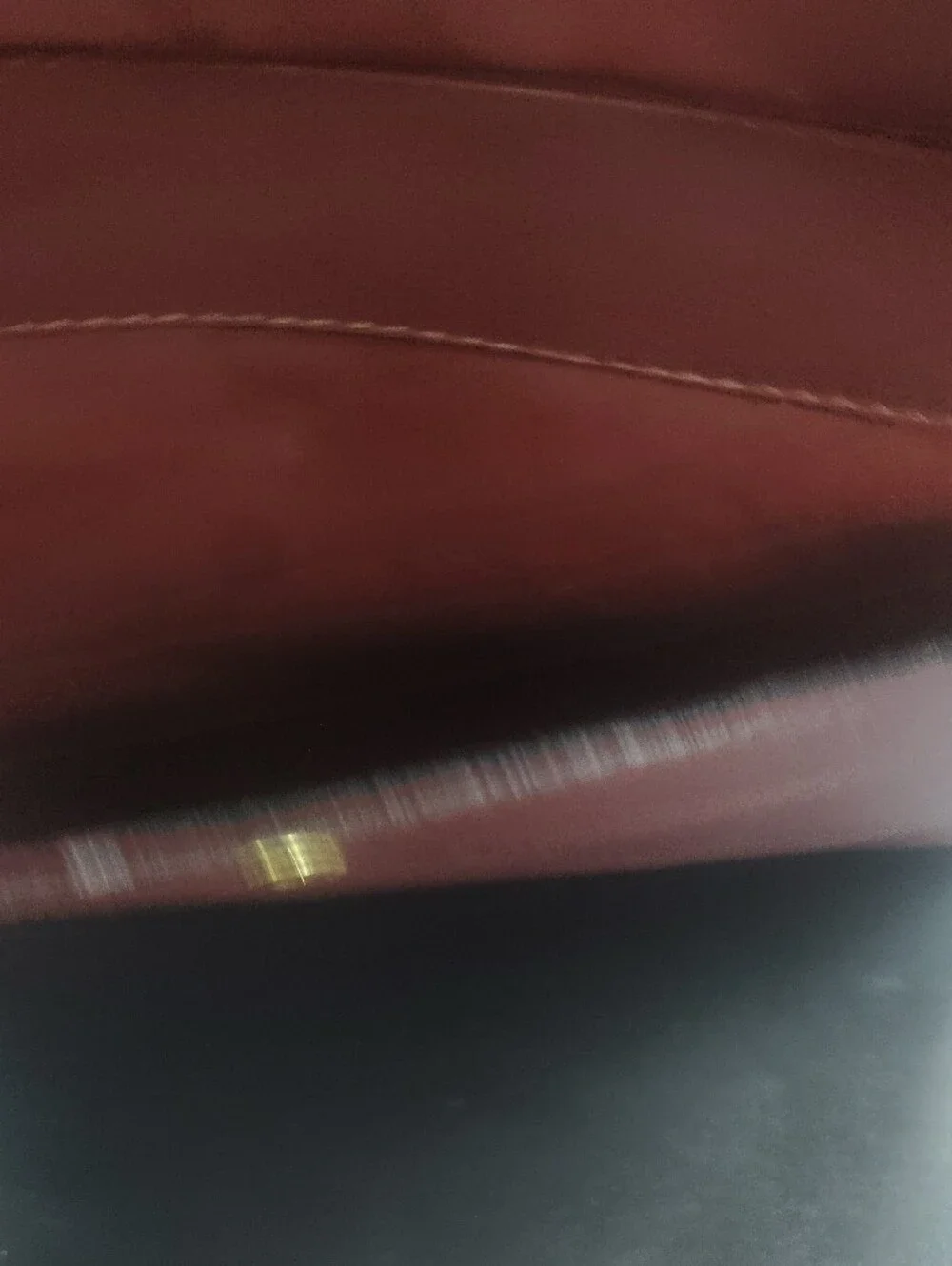 Must De Cartier Classic Burgundy Red Berdoux Leather Envelope Clutch Bag